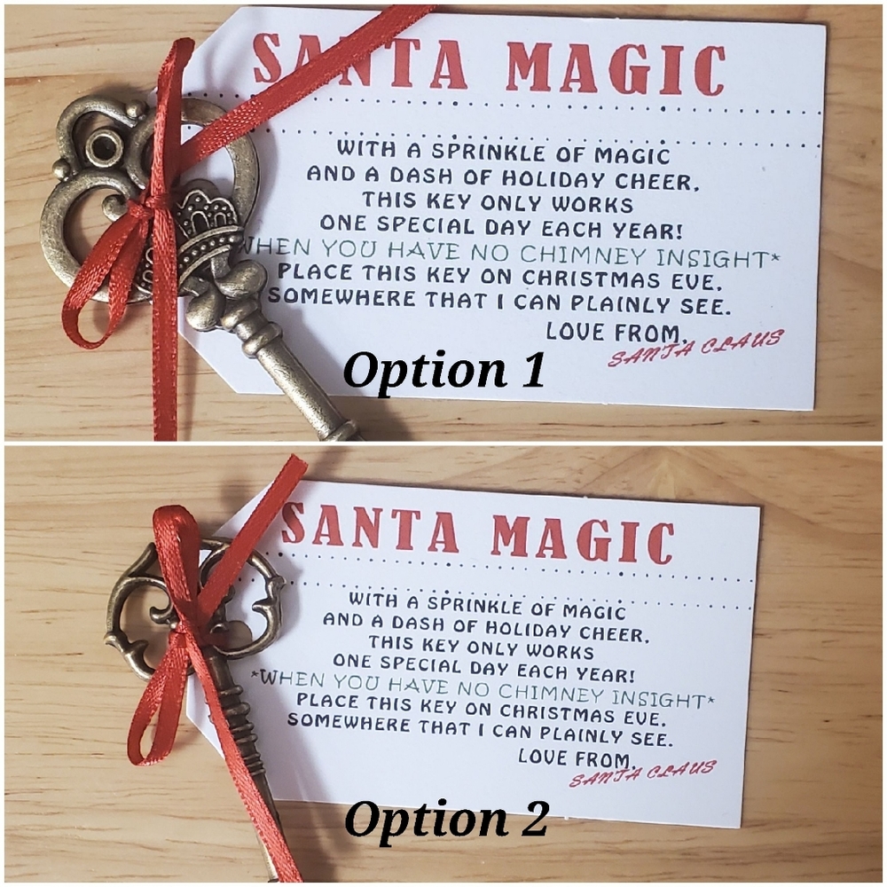 Handmade Magical Santa Keys